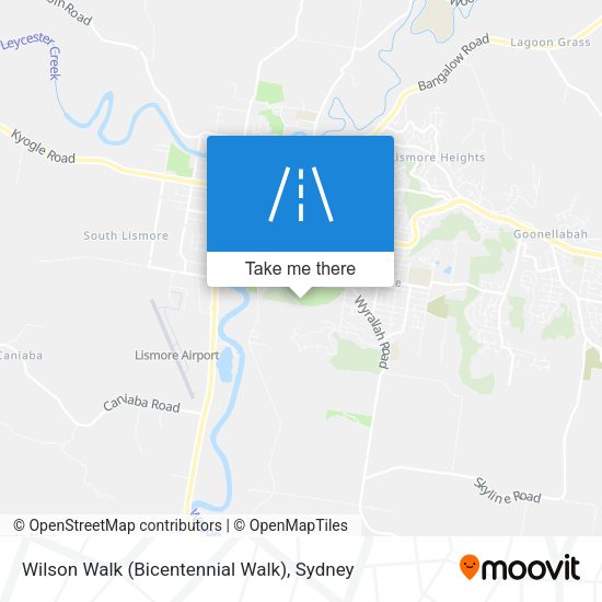Wilson Walk (Bicentennial Walk) map