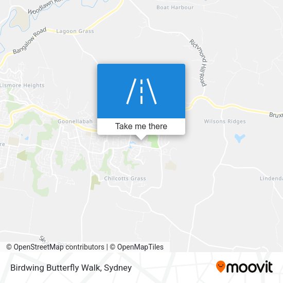 Birdwing Butterfly Walk map
