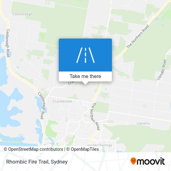 Rhombic Fire Trail map