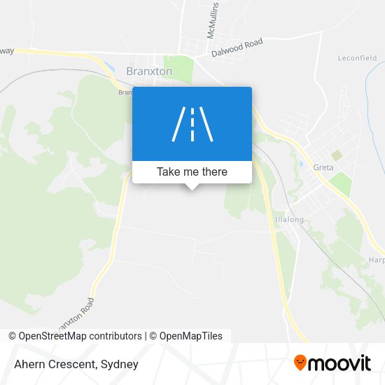 Ahern Crescent map