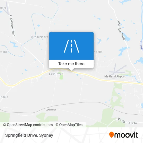 Mapa Springfield Drive