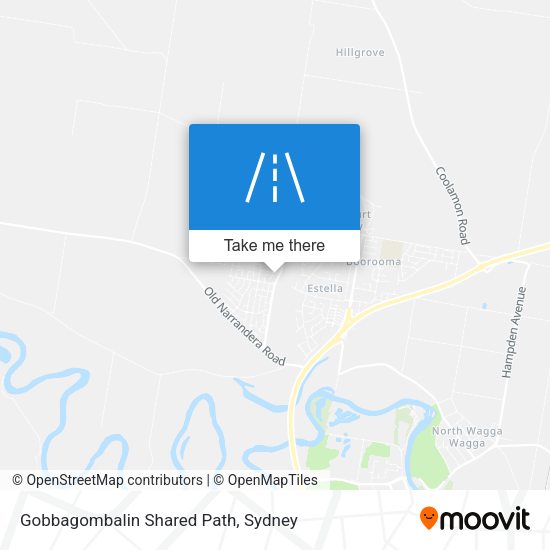 Gobbagombalin Shared Path map