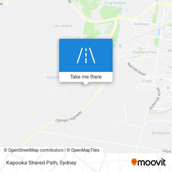 Kapooka Shared Path map