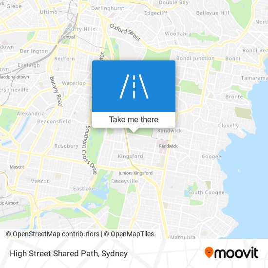 Mapa High Street Shared Path