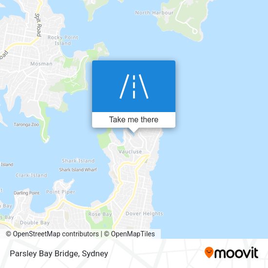Parsley Bay Bridge map