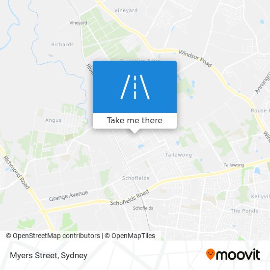 Myers Street map