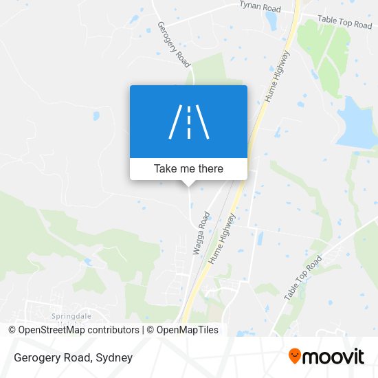 Gerogery Road map