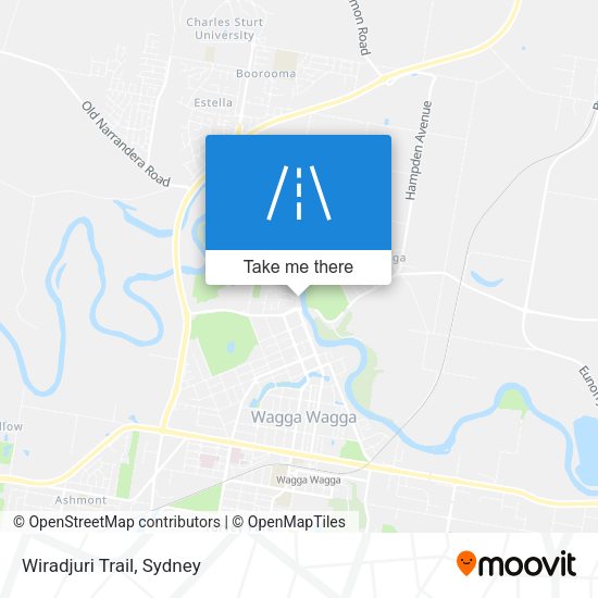 Wiradjuri Trail map
