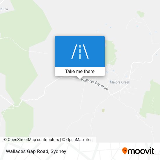 Wallaces Gap Road map