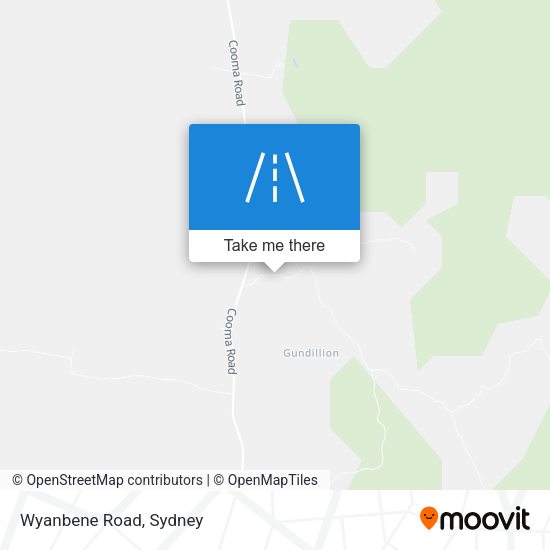 Wyanbene Road map