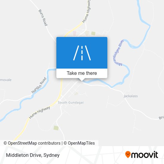 How to get to Middleton Drive in South Gundagai by Bus or Train?