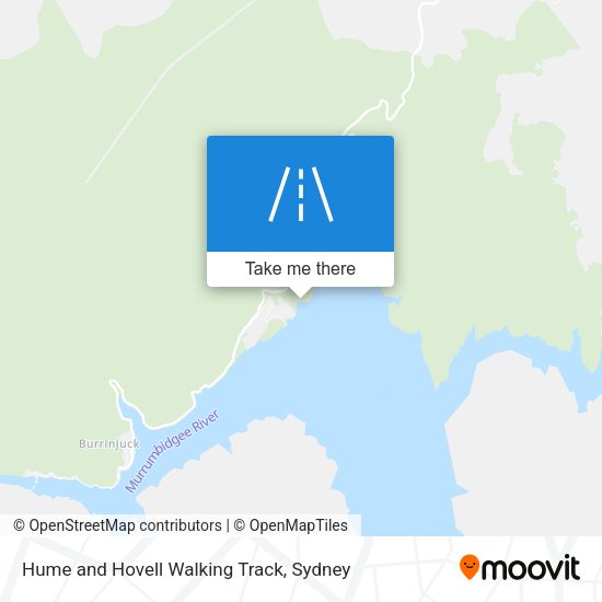Hume and Hovell Walking Track map