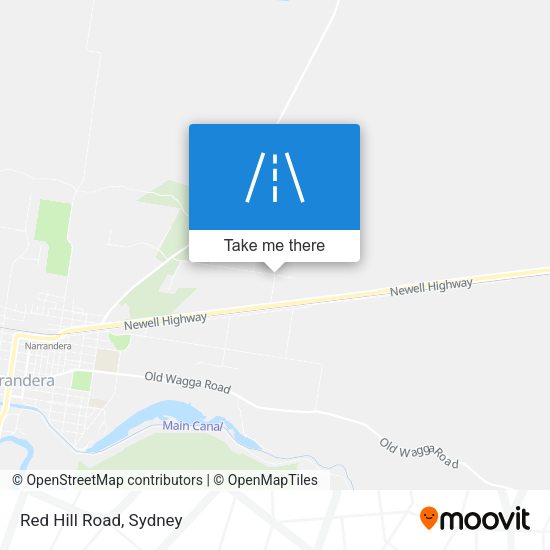 Red Hill Road map