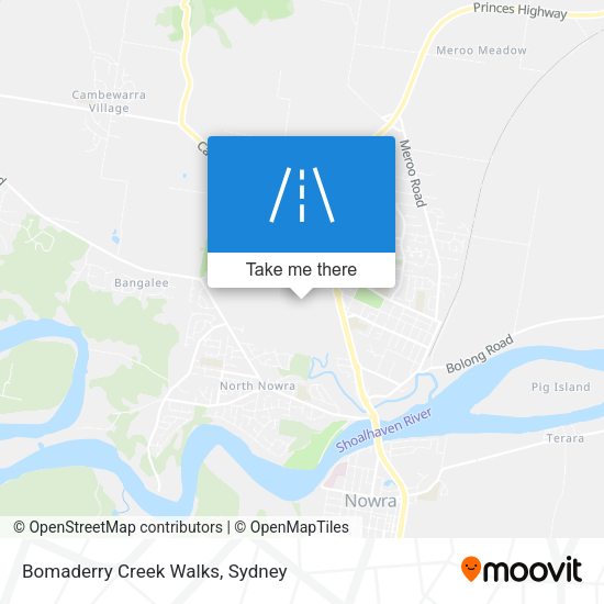 Bomaderry Creek Walks map