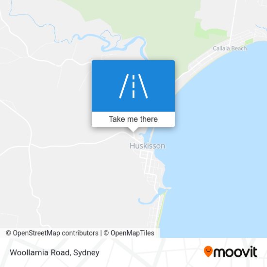 Woollamia Road map