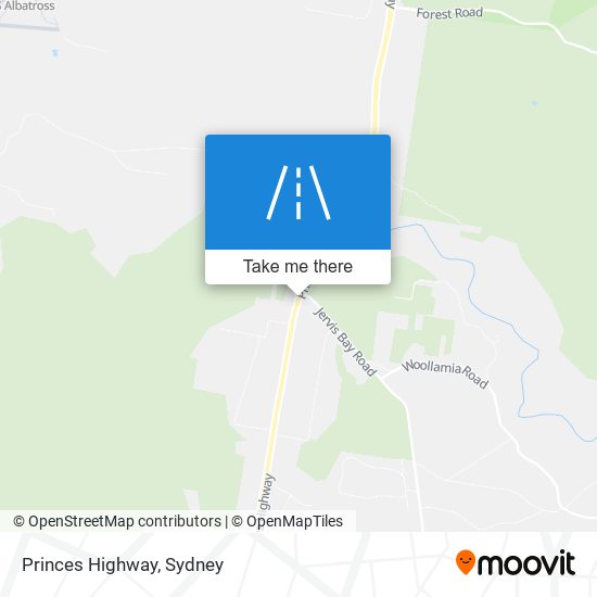 Princes Highway map