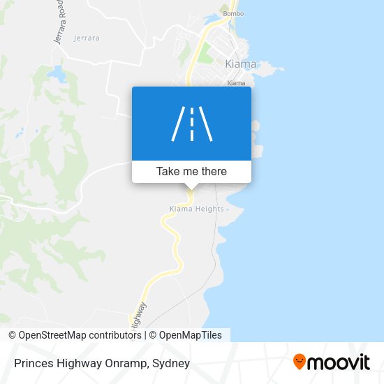 Princes Highway Onramp map