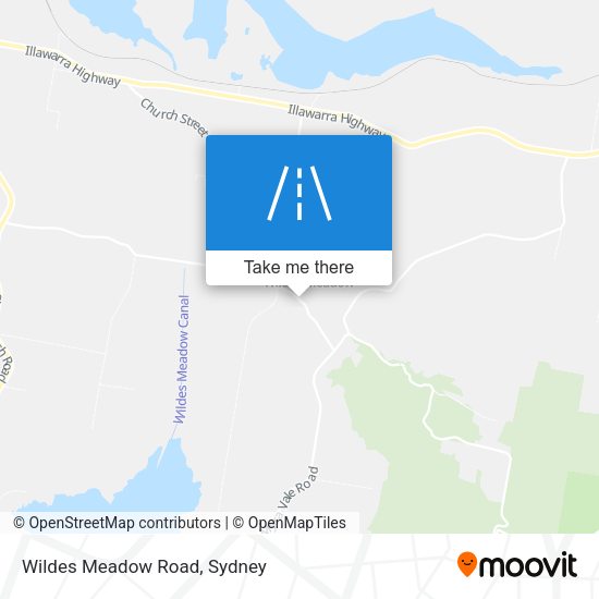 Wildes Meadow Road map