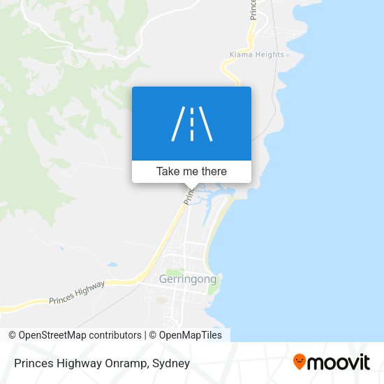 Princes Highway Onramp map