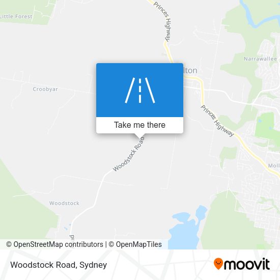 Woodstock Road map
