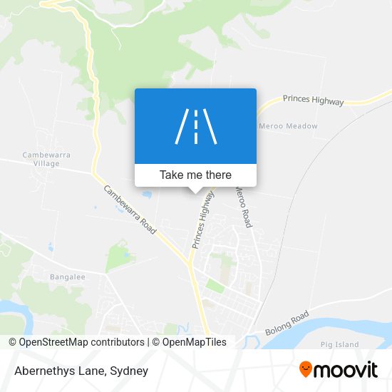 Abernethys Lane map