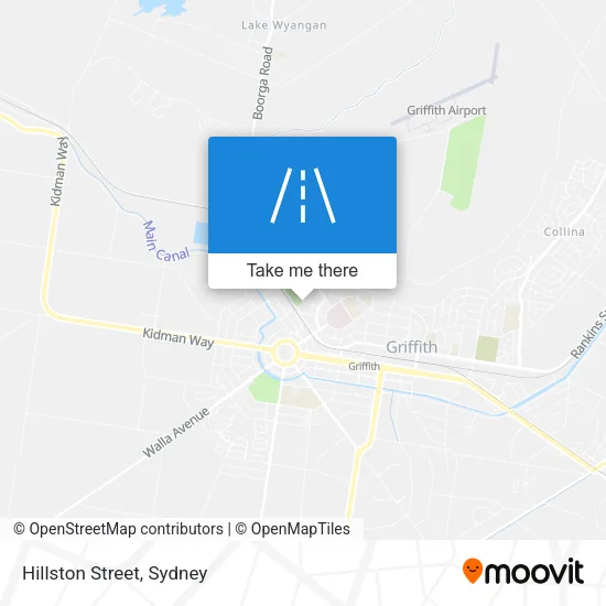 Mapa Hillston Street