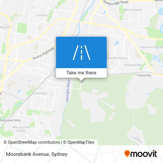Moorebank Avenue map