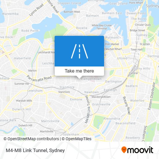 M4-M8 Link Tunnel map