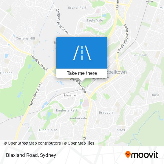 Mapa Blaxland Road