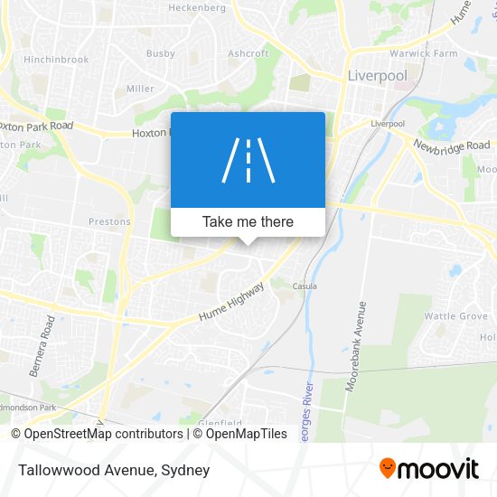 Tallowwood Avenue map