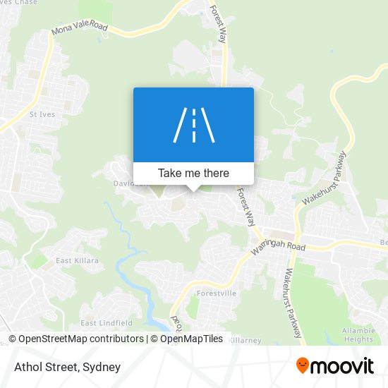 Athol Street map