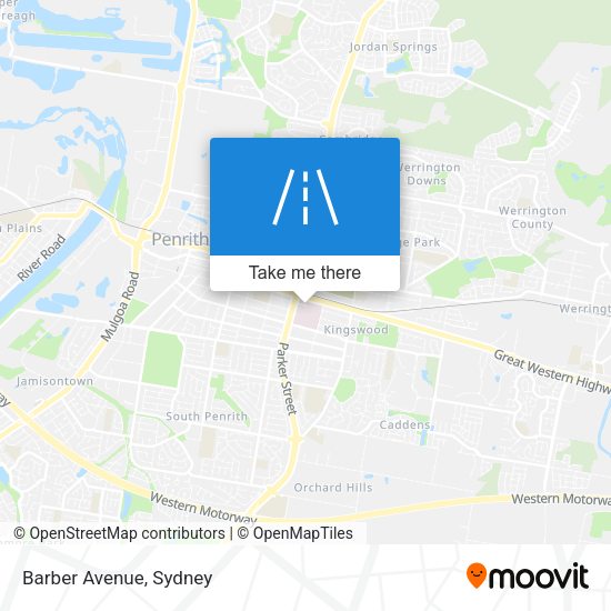 Barber Avenue map