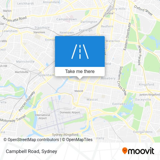 Campbell Road map
