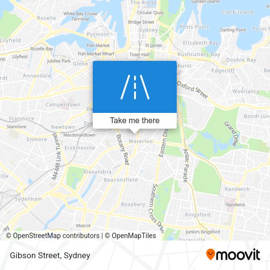 Gibson Street map