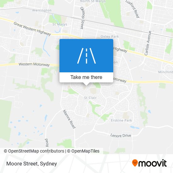 Moore Street map