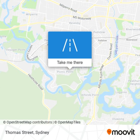 Thomas Street map