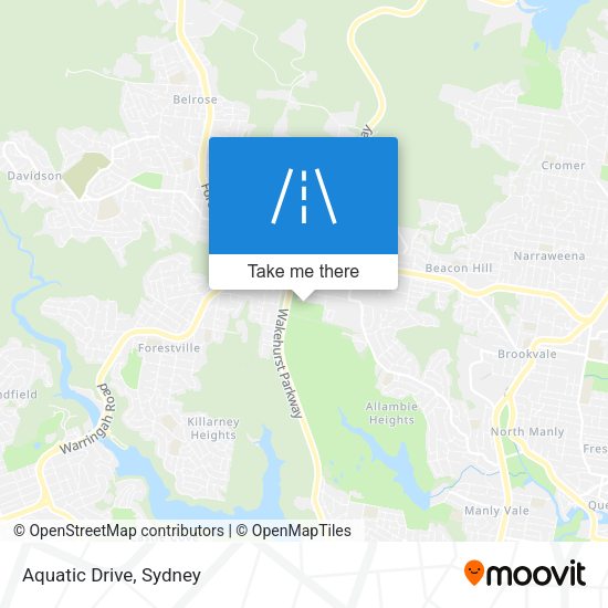 Aquatic Drive map