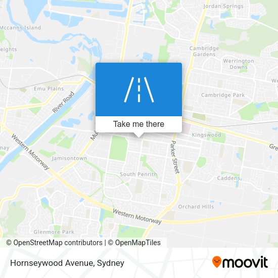 Hornseywood Avenue map
