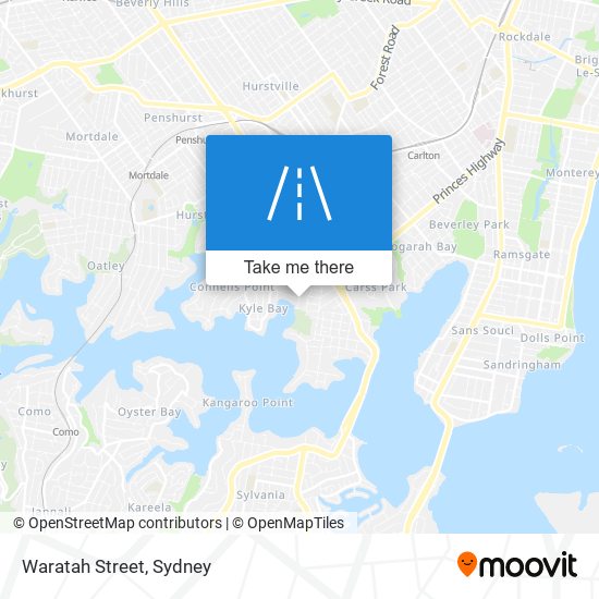 Waratah Street map