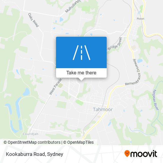 Mapa Kookaburra Road