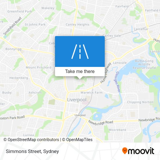 Simmons Street map