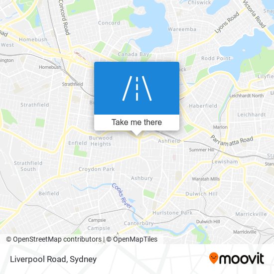 Mapa Liverpool Road