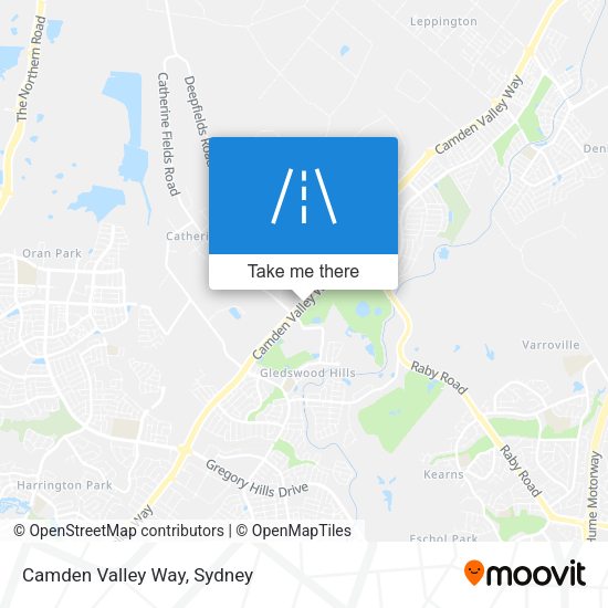 Camden Valley Way map