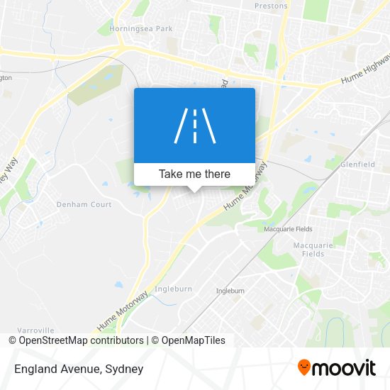 England Avenue map