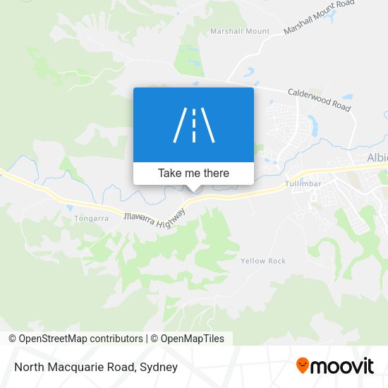 North Macquarie Road map