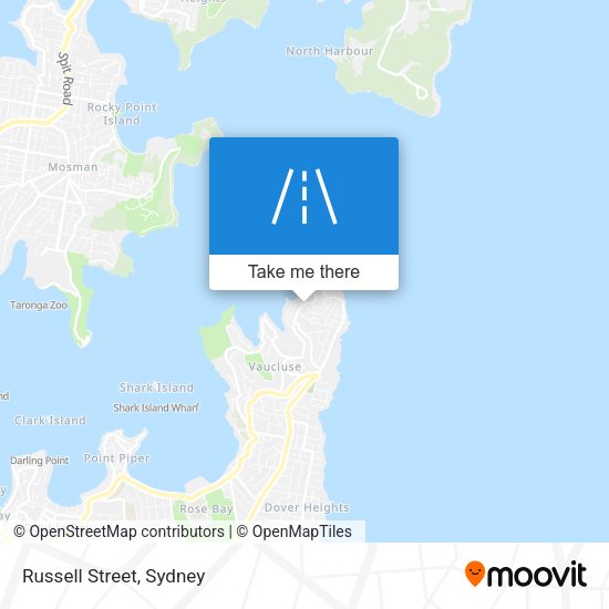 Russell Street map