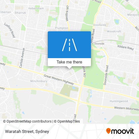 Waratah Street map