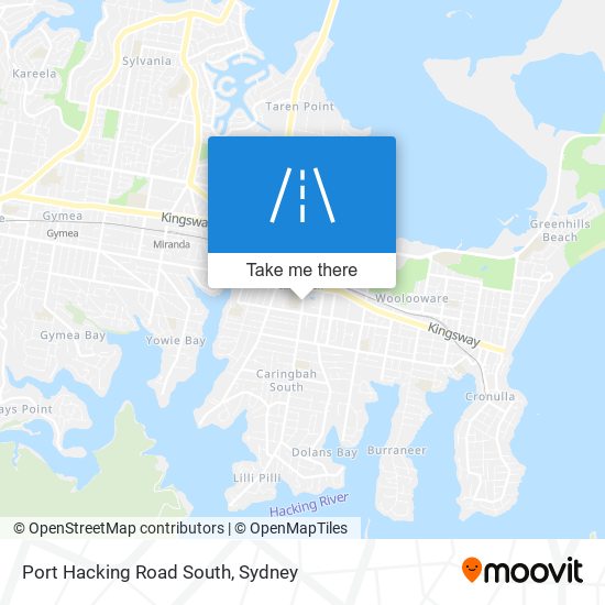 Port Hacking Road South map