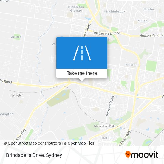 Brindabella Drive map