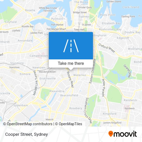 Cooper Street map